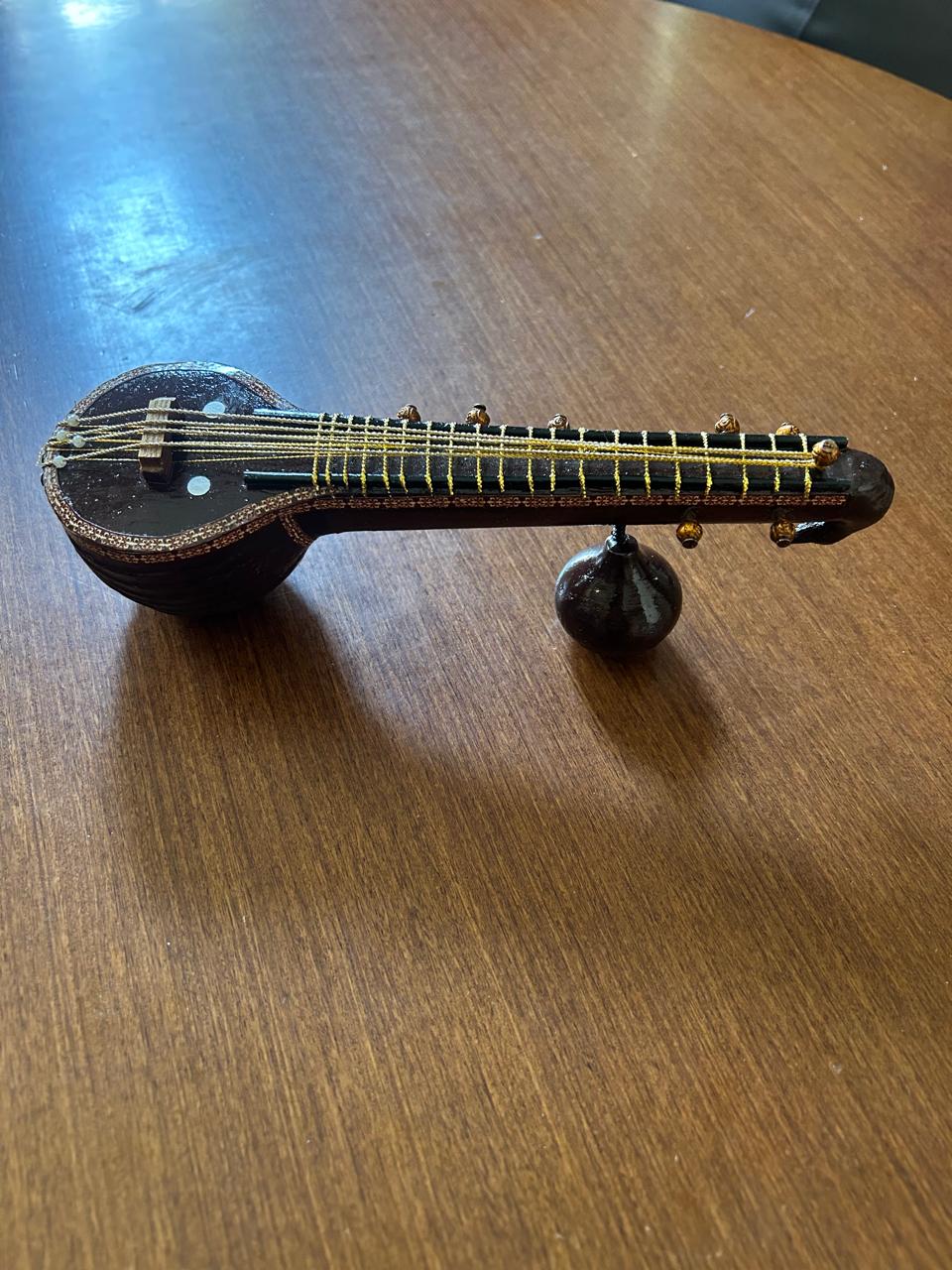 Handcrafted Miniature Veena (9-Inch) - Image 2