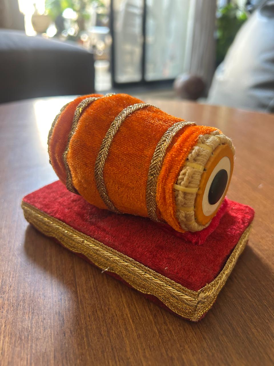 Handcrafted Miniature Mridangam(5-Inch) - Image 2