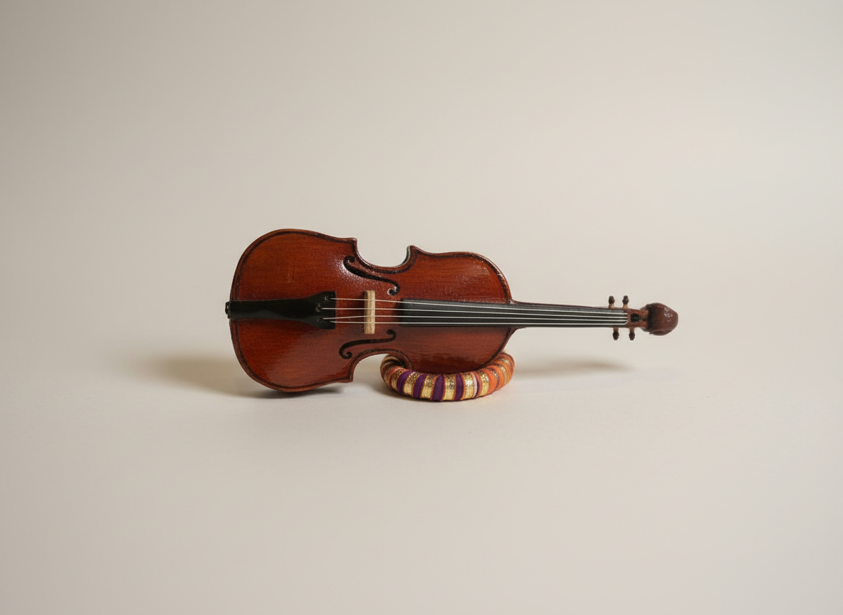 Handcrafted Miniature Violin (9-Inch) - Image 4