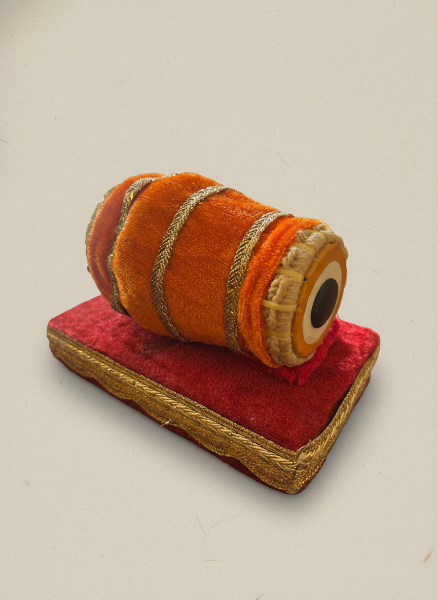 Handcrafted Miniature Mridangam(5-Inch)