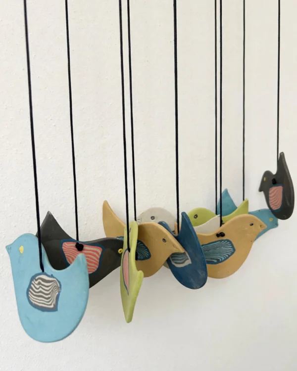 Ten Chirps - Nerikomi Bird Wind Chime