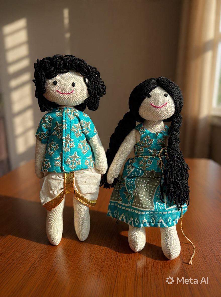 Cotton Doll - Boy Girl - 24cms