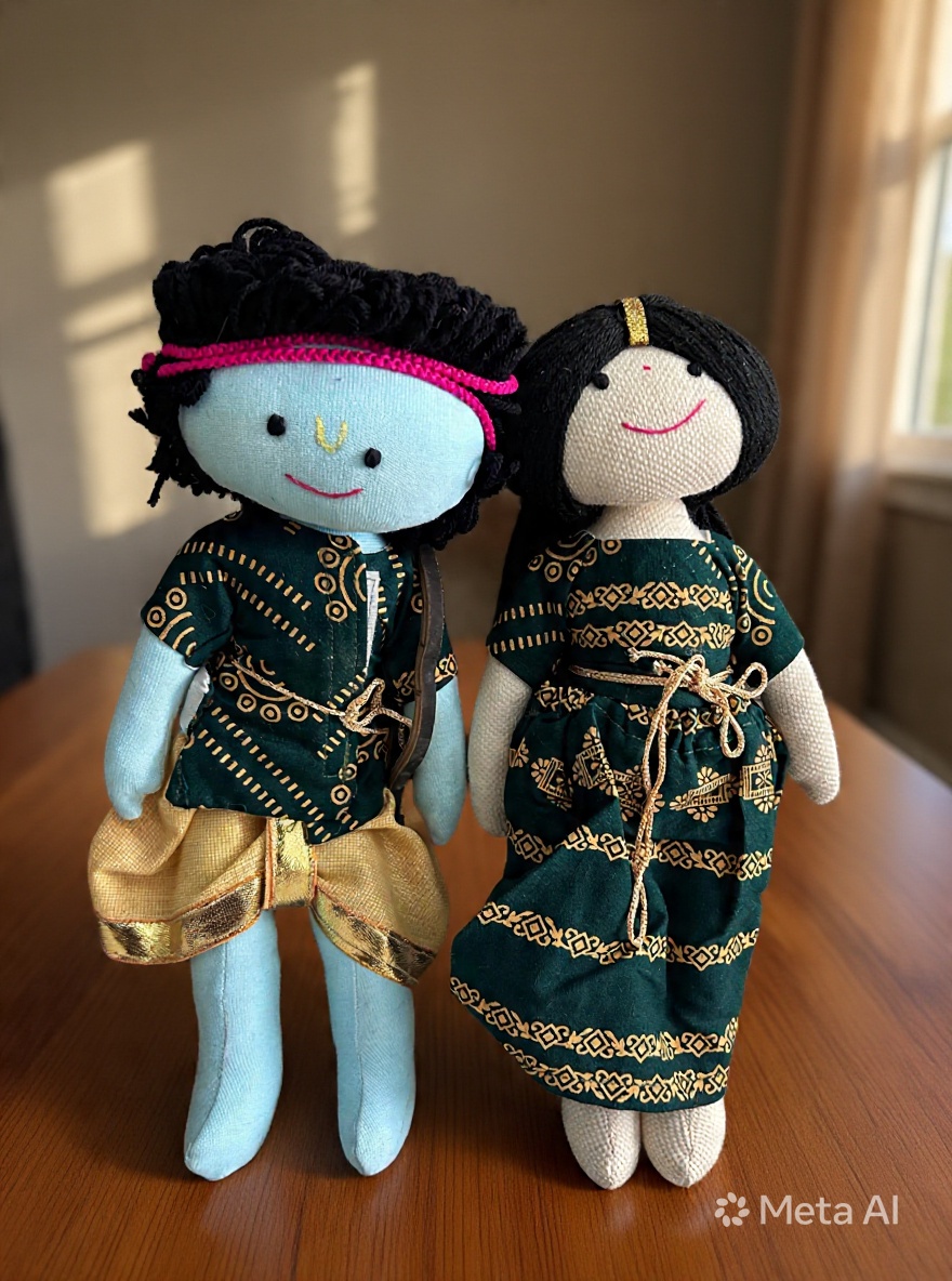 Cotton Doll - Ram Sita - 24cms