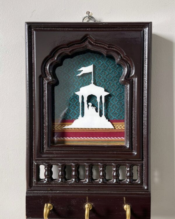 Devalee - Shivaji Maharaj - Small Key Holder - 3 pins