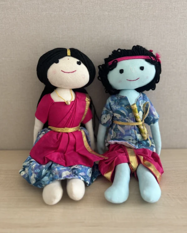 Cotton Doll - Radha Krishna - 24cms