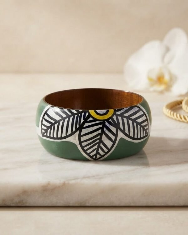 Bangle #3 - Hand Painted on Bamboo
