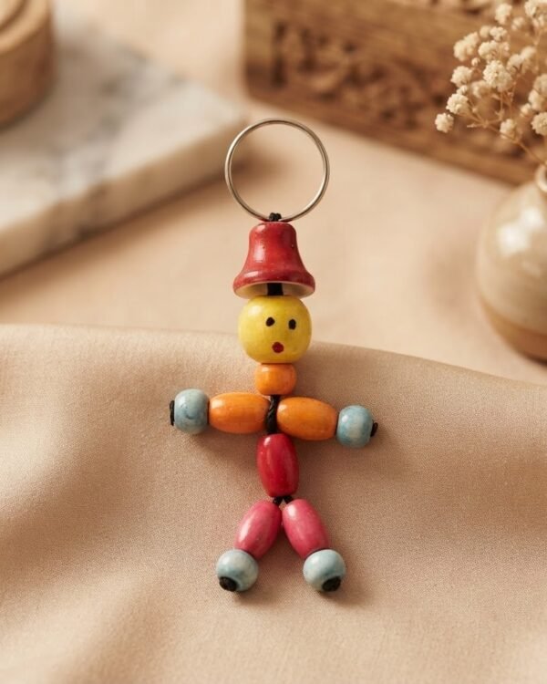 Boy - Chinnapatna wooden Key Chain - 1 piece