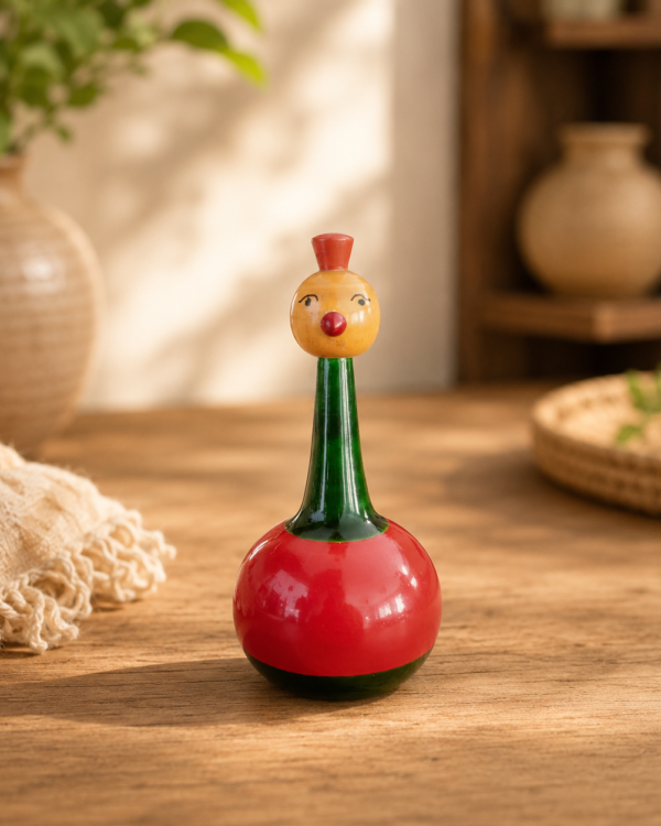 Handcrafted Wooden Roly-Poly Tumbler Toy