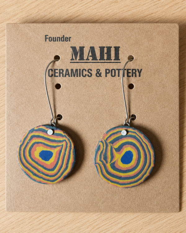 #10 Earrings - Nerikomi Art