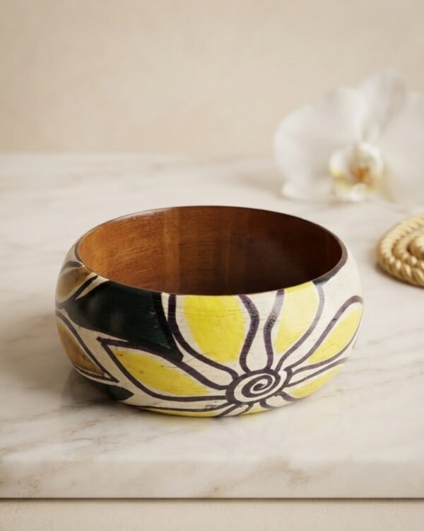 Bangle #2 - Hand Painted on Bamboo