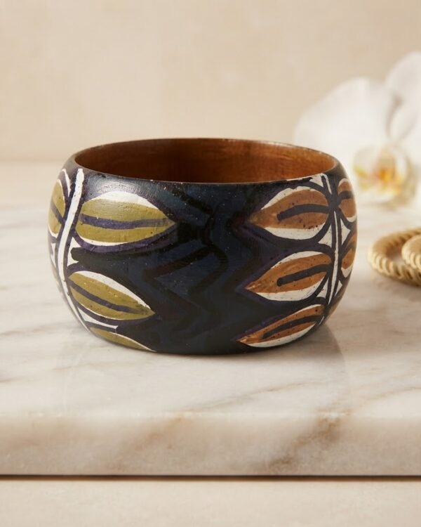 Bangle #4 - Hand Painted on Bamboo