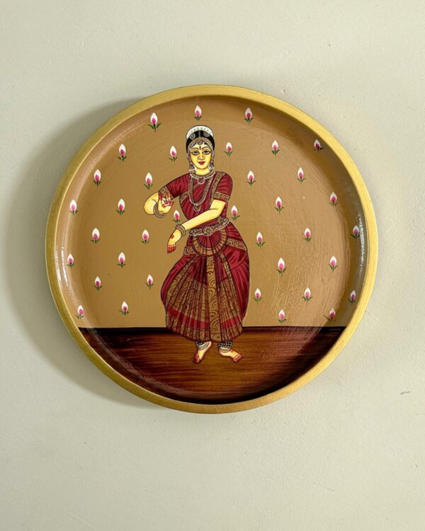 Handpainted Ladies Dancing Pose - Wall Art Plate (10 Inch)
