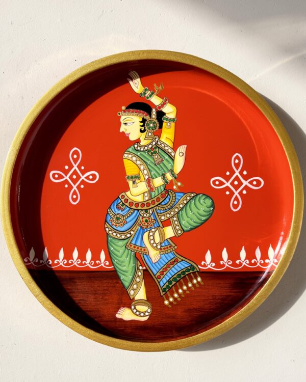 Handpainted Ladies Dancing Pose - Wall Art Plate (10 Inch)