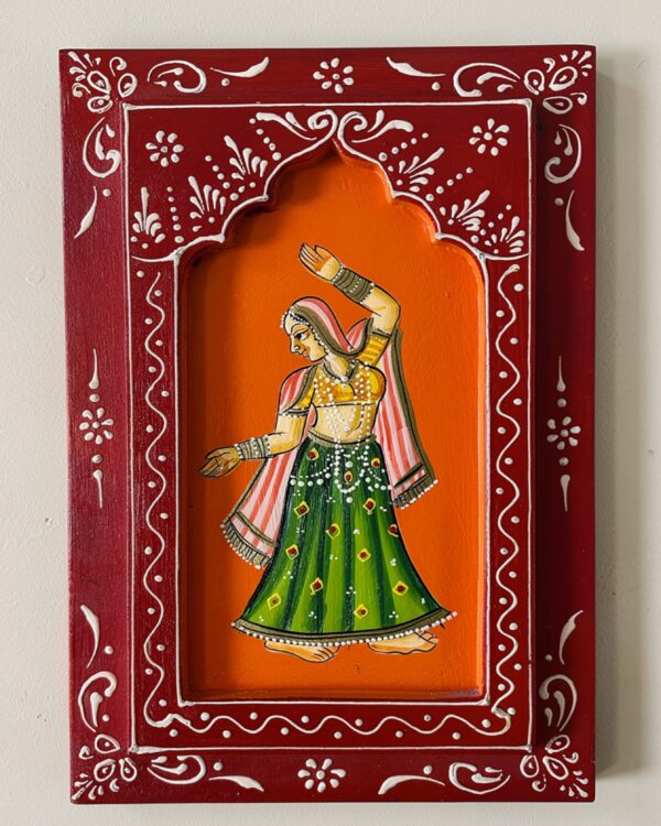 Handpainted Ladies Dance - Wooden Wall Frame (8inch * 12 inch)