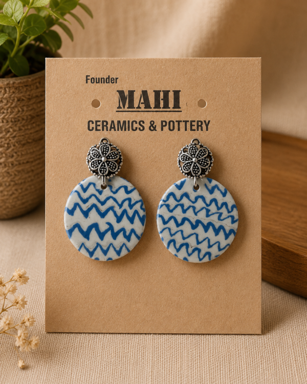 #12 Earrings - Nerikomi Art