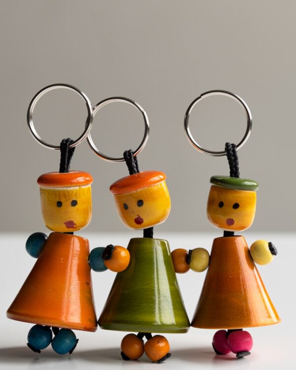 Kid - Chinnapatna wooden Key Chain - 1 piece