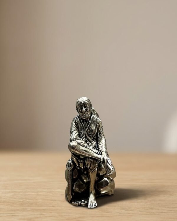 Sai Baba sitting Idol  - Brass - Small (2 inch approx)