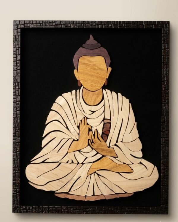 Buddha - Wooden Inlay Painting (12"*15")